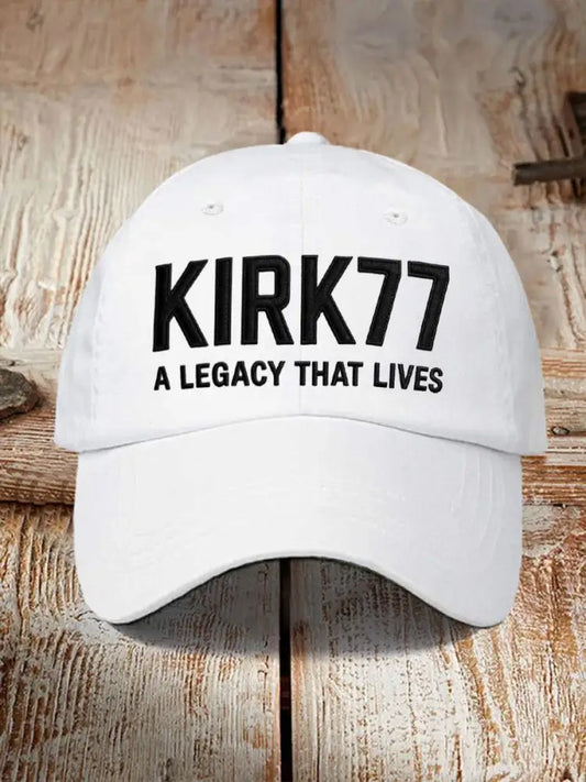 Unisex Resort Kirk77 A Legacy That Lives Design Print Hat White / ONE