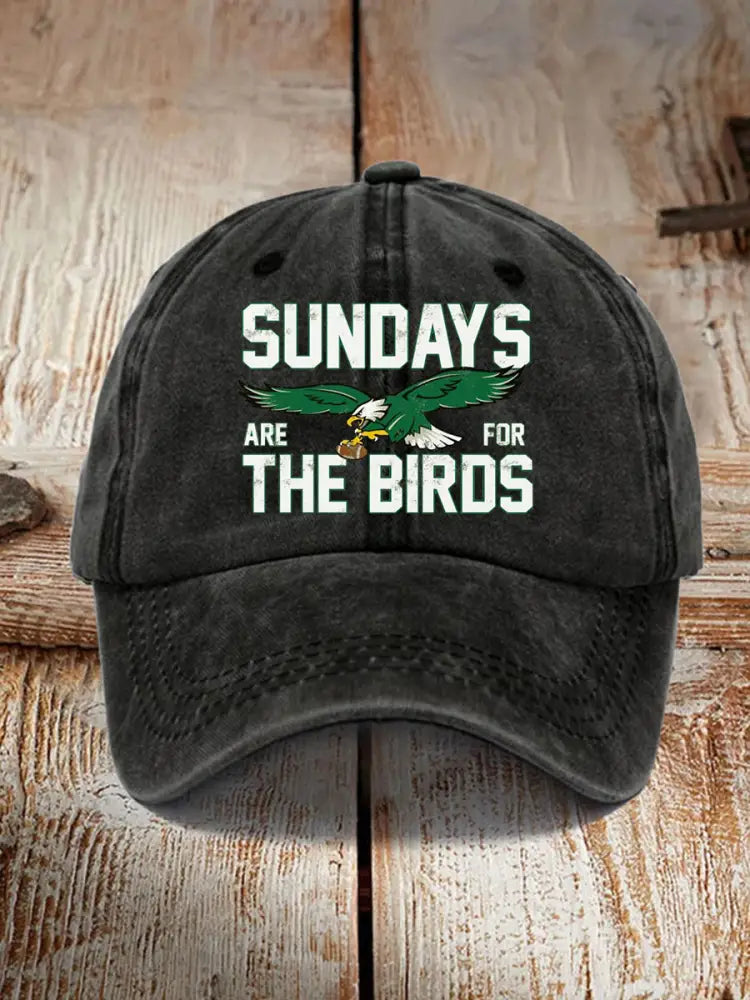 Unisex Sundays Are For The Birds Football Fans Lovers Gameday Hat Black / ONE