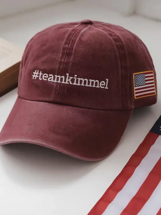 Unisex Team Kimmel Print Hat Red / ONE
