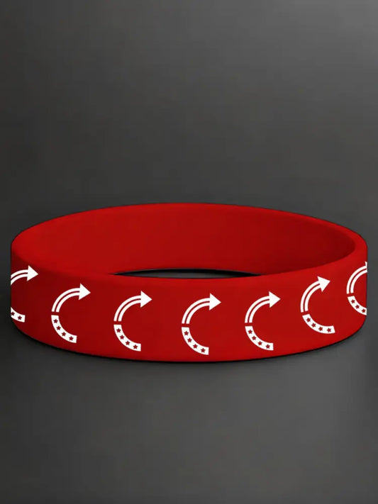 Unisex This Is Turning Point Charlie Kirk Printed Braided Cord Bracelet Wristlet Red / ONE