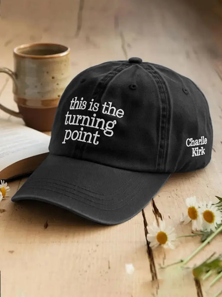 Unisex Turning Point USA Flag Print Hat Black / ONE