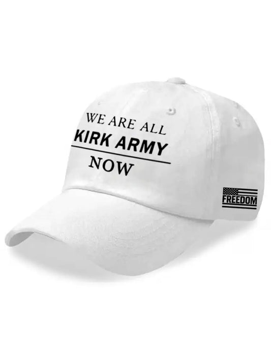 Unisex We Are All Charlie Kirk Army Now! R.I.P Charlie Kirk Hat White / ONE