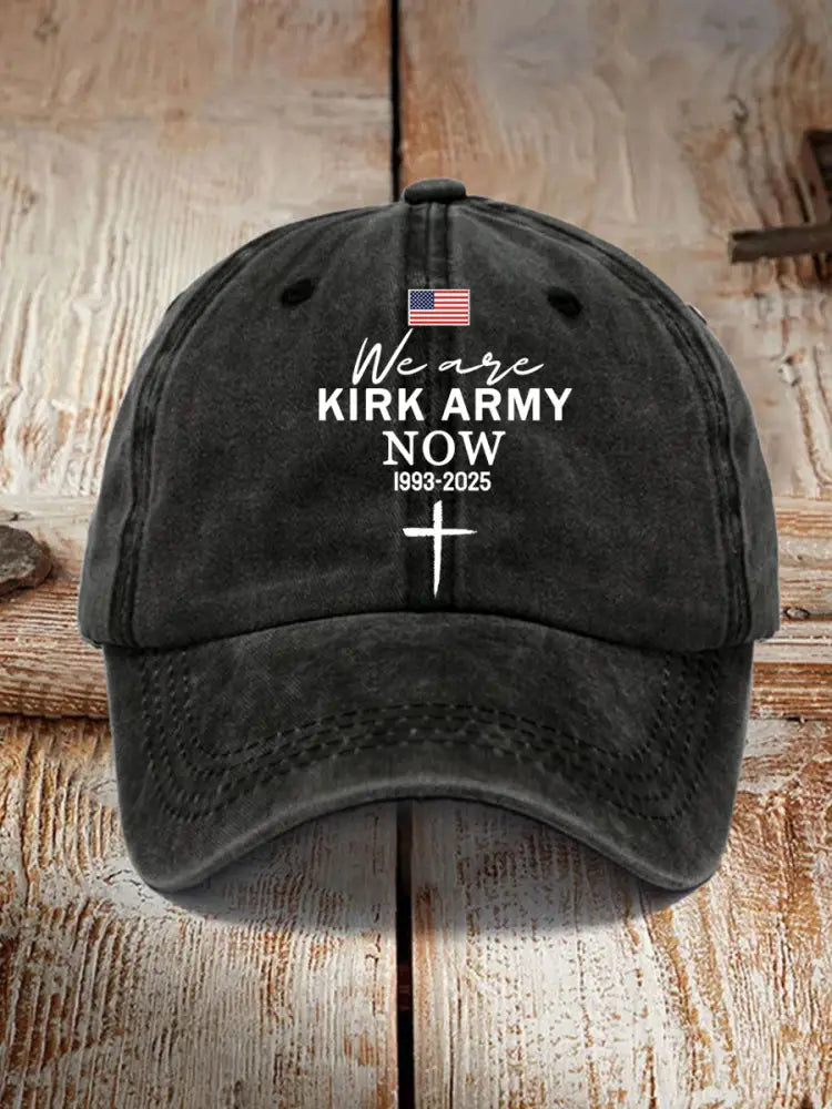 Unisex We Are All Kirk Army Now! R.I.P Charlie Kirk Hat Black / ONE