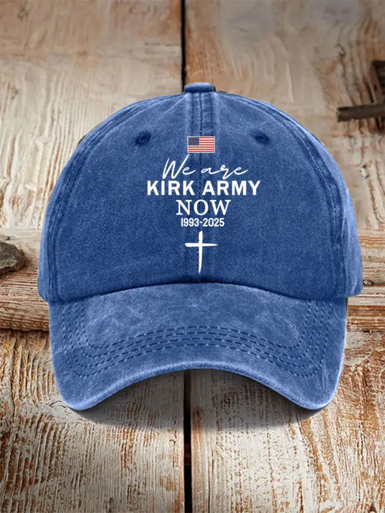 Unisex We Are All Kirk Army Now! R.I.P Charlie Kirk Hat Blue / ONE