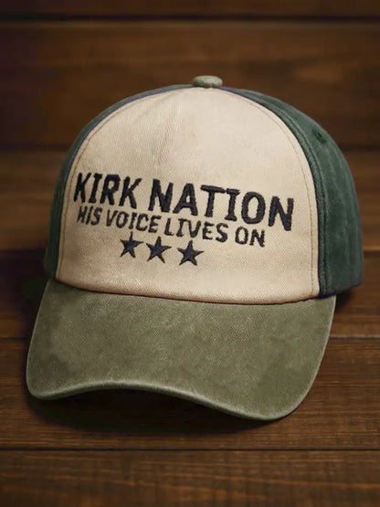 UnisexCharlie Kirk Design Print Hat Green / ONE