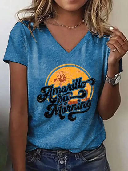 Women’s Amarillo By Morning short-sleeved T-shirt Blue / S
