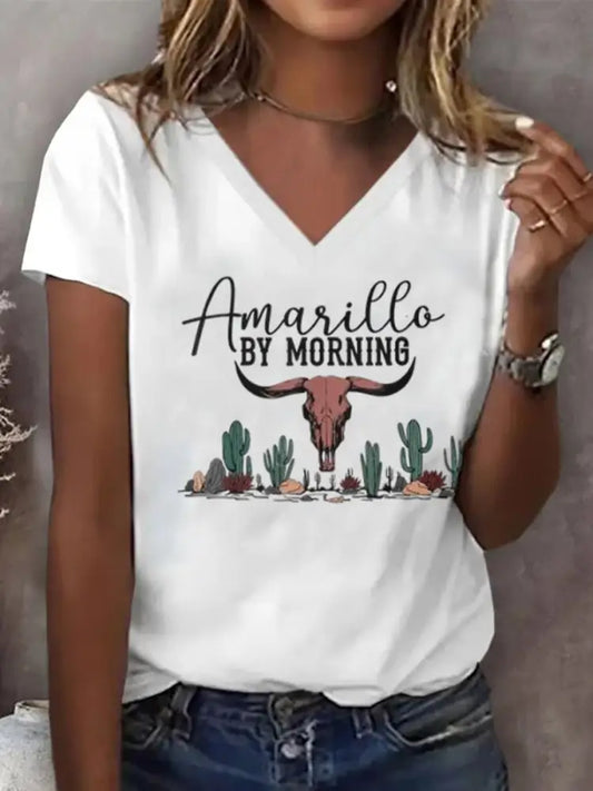 Women’s Amarillo By Morning short-sleeved T-shirt White / S