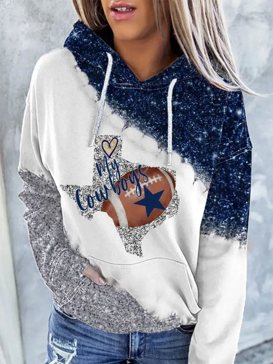 Women’s American football hooded sweatshirt White / S