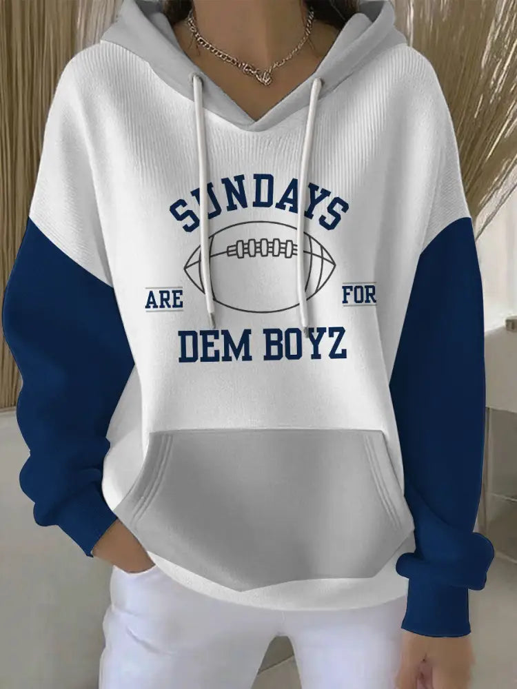 Women’s American football hooded sweatshirt White / S