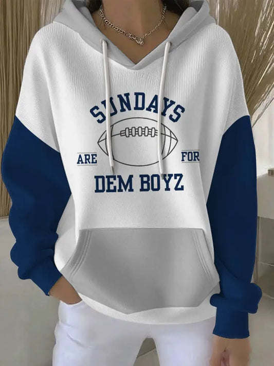 Women’s American football hooded sweatshirt White / S