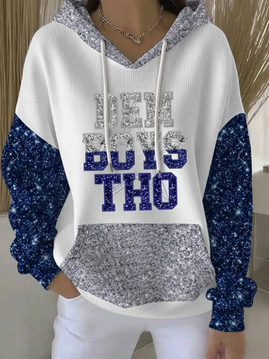 Women’s American football hooded sweatshirt White / S
