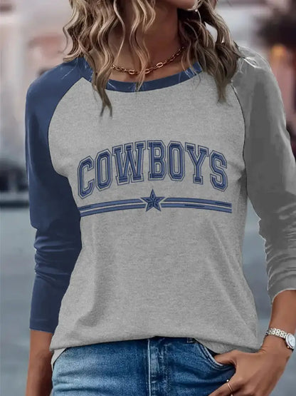 Women’s American Football Long Sleeve T Shirt Gray / S