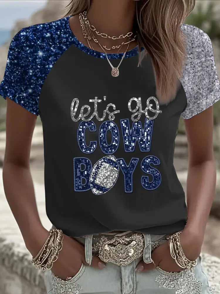 Women’s American Football T Shirt Black / S
