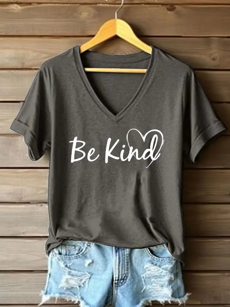 Women’s Be Kind Every Child Matters Print T-shirt Dark Gray / S