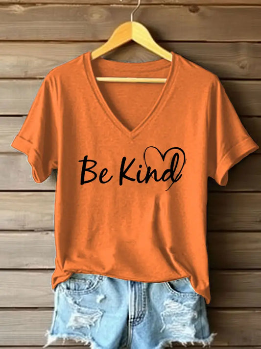 Women’s Be Kind Every Child Matters Print T-shirt Orange / S