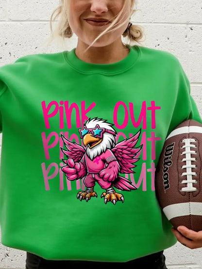 Women’s Breast Cancer Awareness Month Football Fans Sweatshirt Green / S