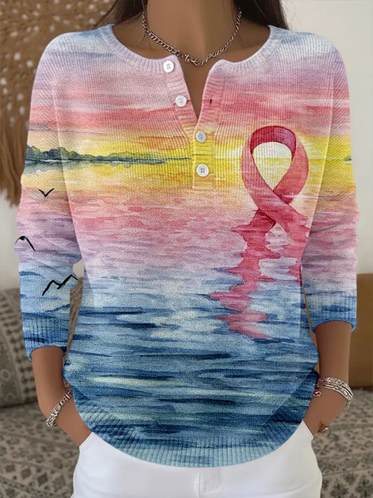 Women’s Breast Cancer Awareness Tops As picture / S