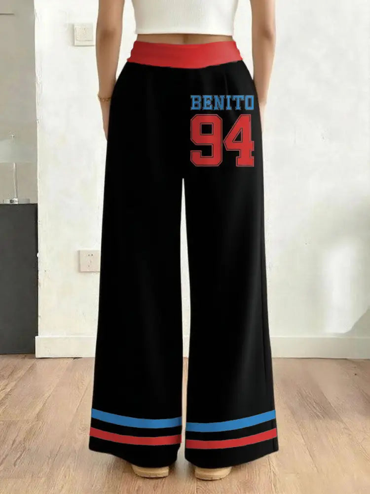 Women’s Bunny Football Music Lover Printed Pants