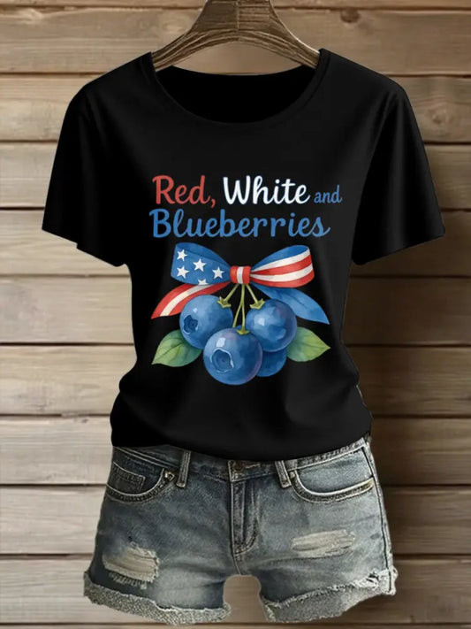 Women’s Charlie Kirk Printed Vintage Fashion Loose Short Sleeve T-Shirt Black / S
