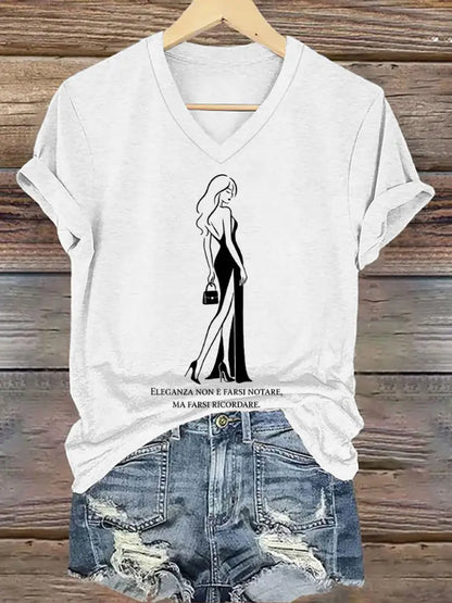 Women’s Elegance Is About Being Remembered Quote T Shirt White / S