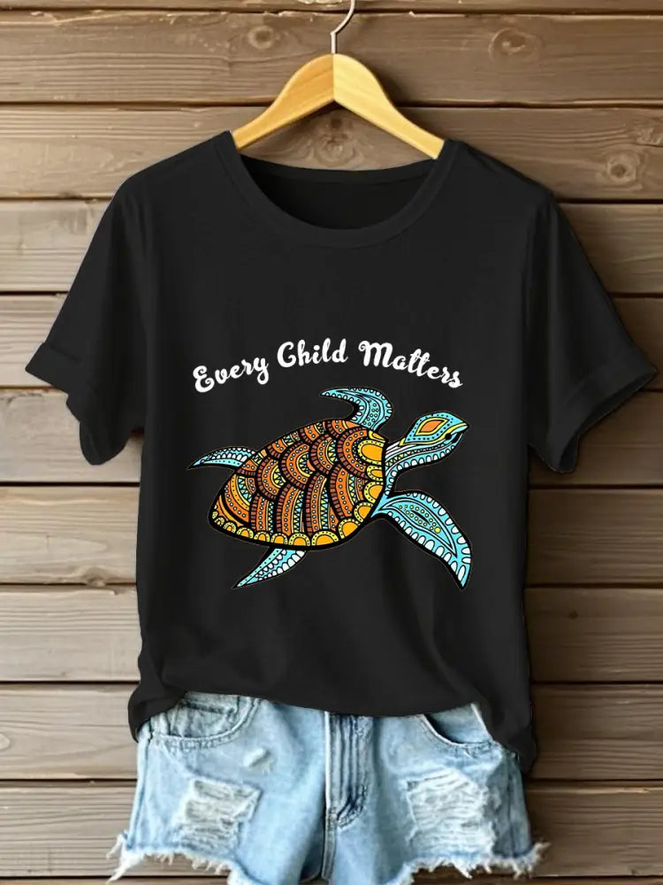 Women’s Every Child Matters Print T-shirt Black / S