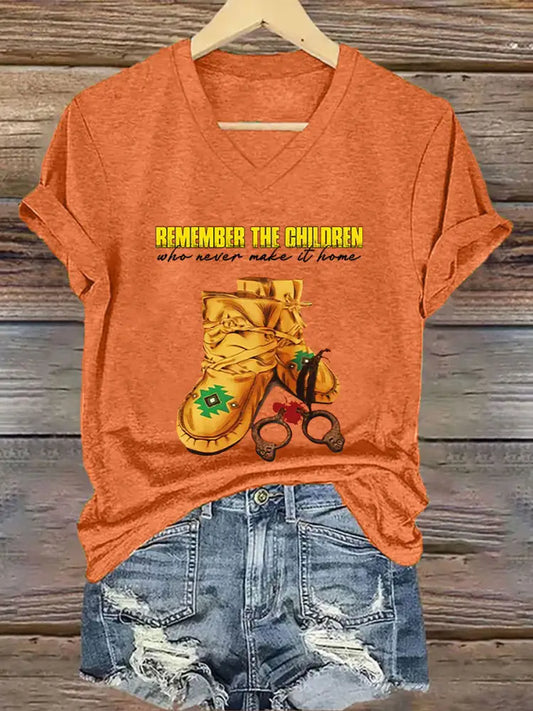 Women’s Every Child Matters Print T-shirt Orange / S