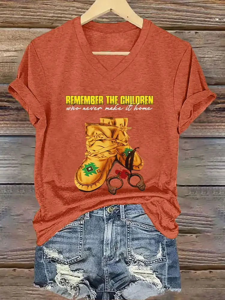 Women’s Every Child Matters Print T-shirt Pumpkin Orange / S