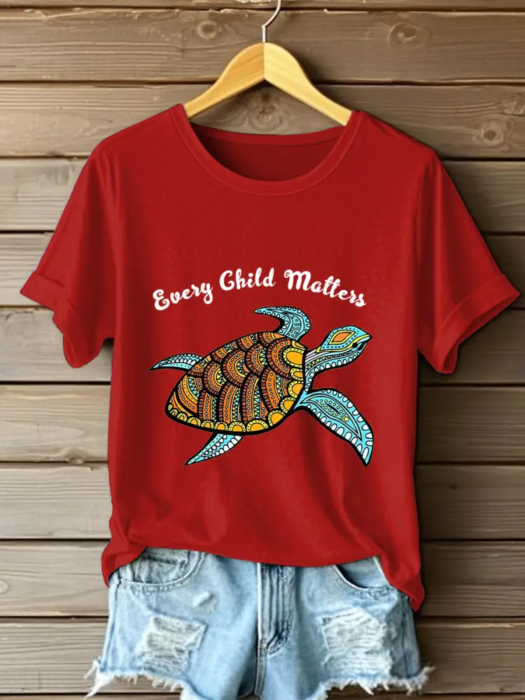 Women’s Every Child Matters Print T-shirt Red / S