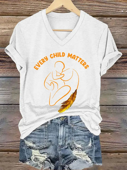 Women’s Every Child Matters Print T-shirt White / S