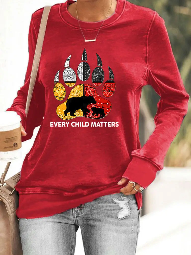 Women’s Every Child Matters Print Top Red / S