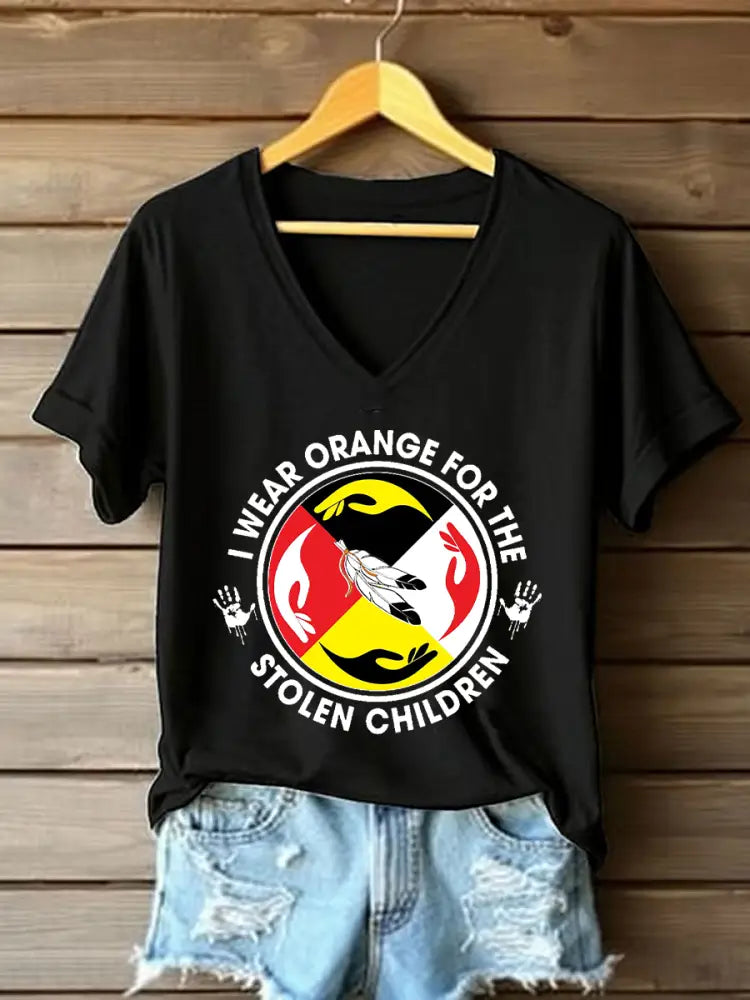 Women’s Every Child Matters Printed Casual T-Shirt Black / S