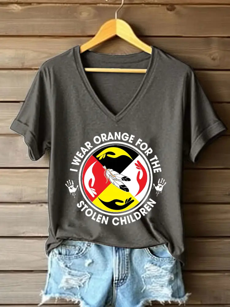 Women’s Every Child Matters Printed Casual T-Shirt Dark Gray / S