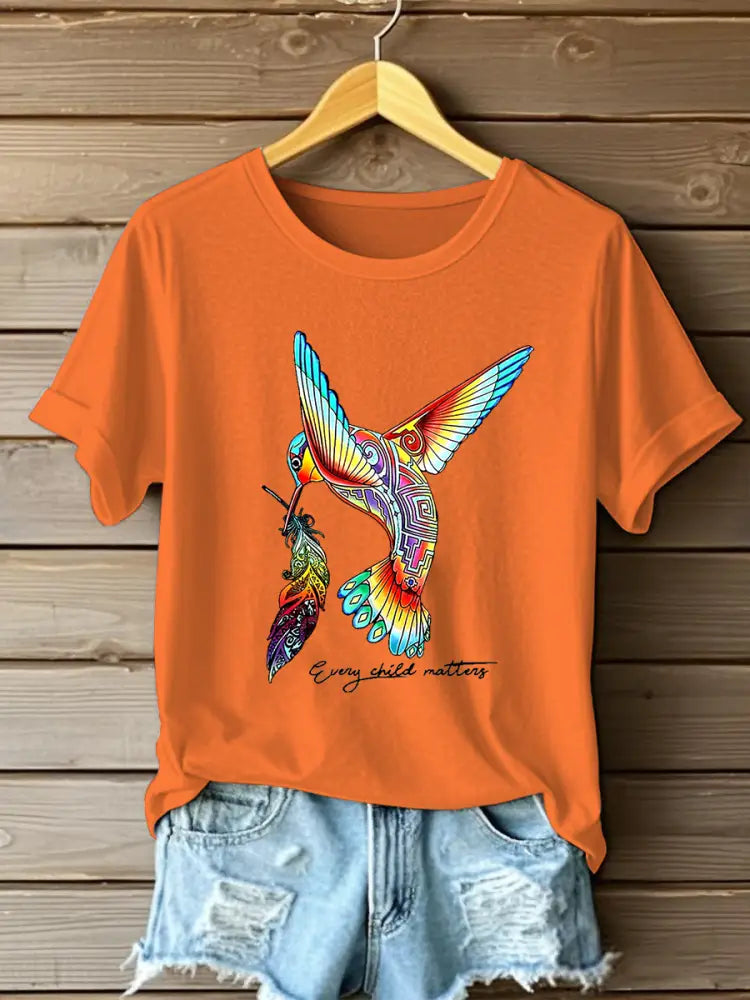 Women’s Every Child Matters Printed Casual T-Shirt Orange / S