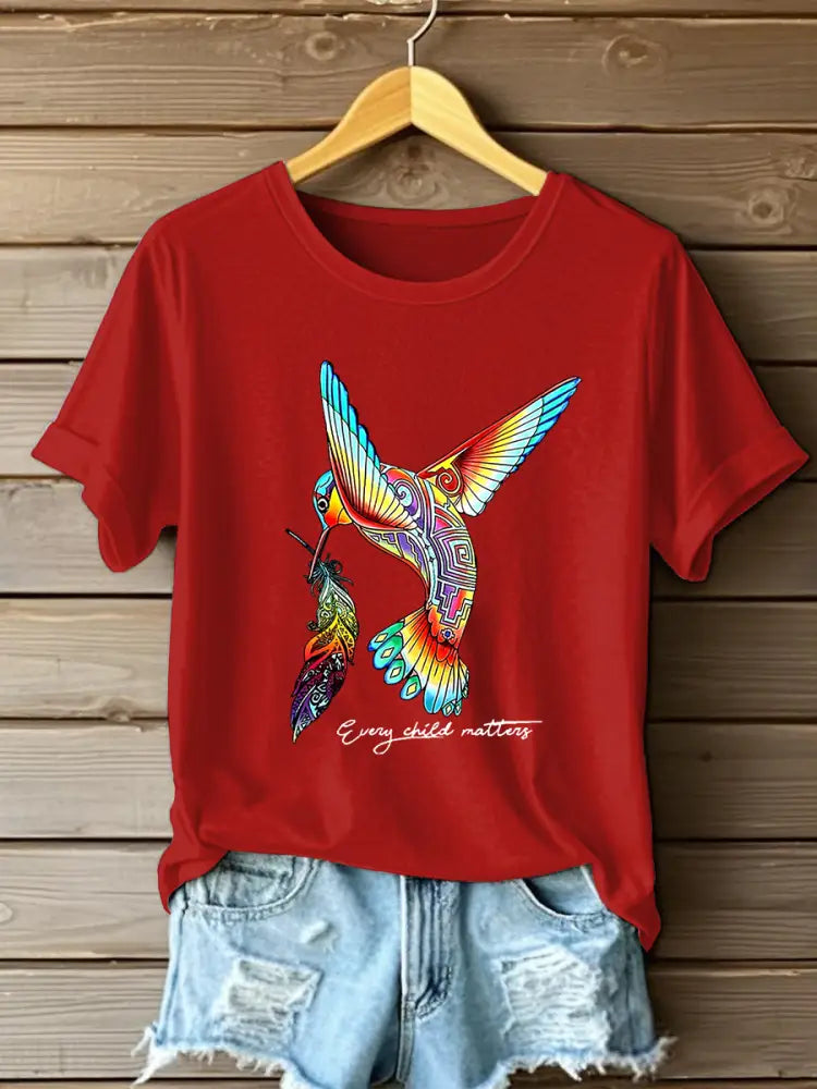 Women’s Every Child Matters Printed Casual T-Shirt Red / S