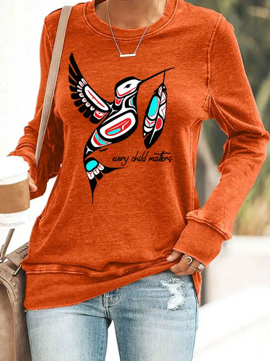Women’s Every Child Matters Printed Sweatshirt Orange / S