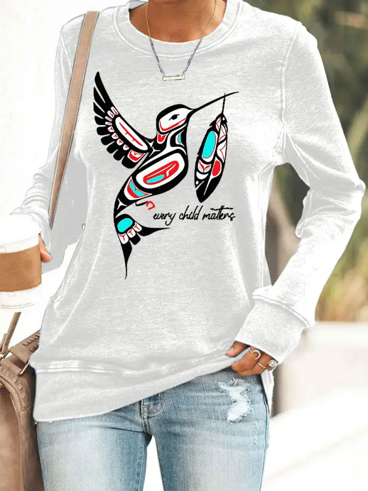 Women’s Every Child Matters Printed Sweatshirt White / S