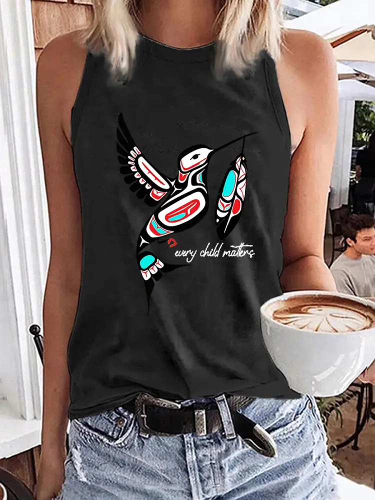 Women’s Every Child Matters Printed Tank Top Black / S