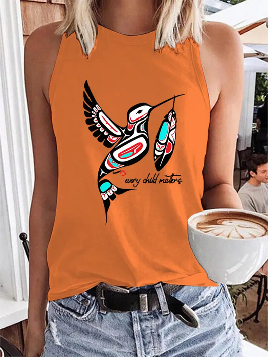 Women’s Every Child Matters Printed Tank Top Orange / S