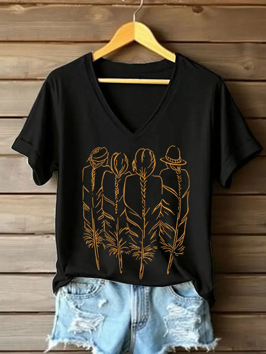 Women’s every child matters V-neck T-shirts Black / S
