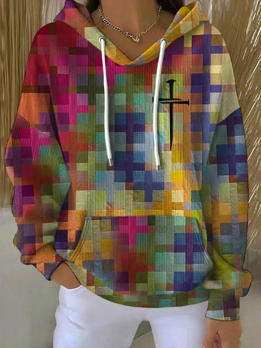 Women’s Faith Art Printed Hoodie As picture / S