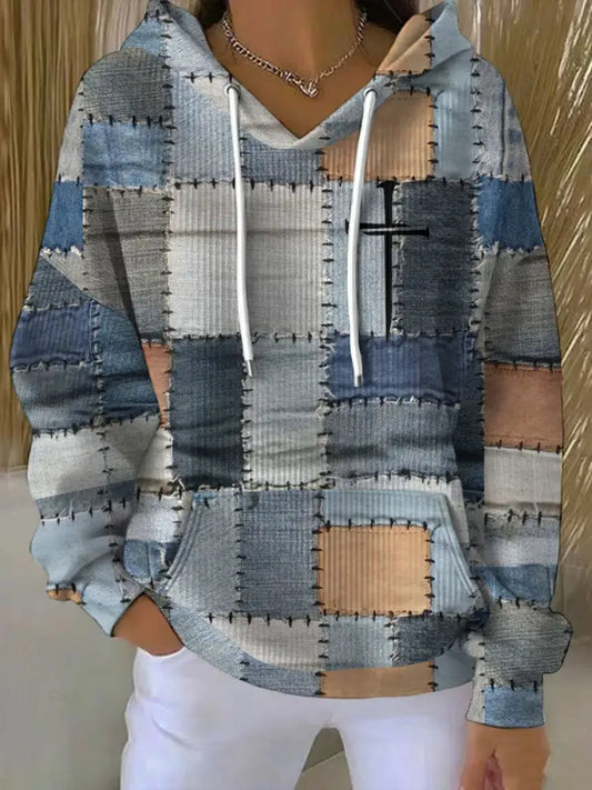 Women’s Faith Art Printed Hoodie As picture / S