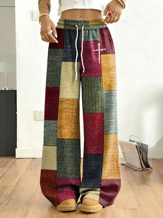 Women’s Faith Art Printed Pants As picture / S
