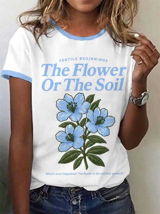 Women’s fertile beginnings the flower or the soil T-shirts White / S