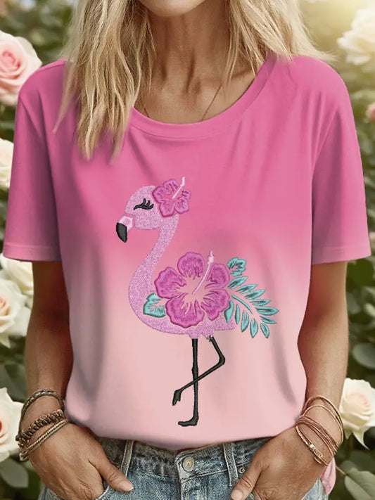 Women’s Flamingo T-shirts Pink / S