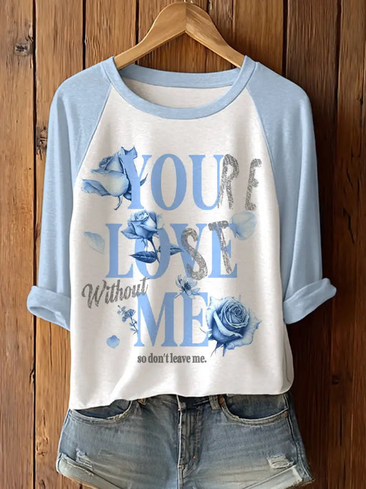 Women’s forget-me-not sneaker fan T-shirts Light Blue / S