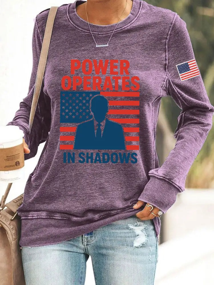 Women’s Freedom Dick Cheney: Lead Fallow Or Get Out Of The Way Sweatshirt Purple / S