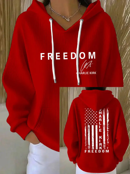 Women’s Freedom Is Not Free This is the Turning Point R.I.P Charlie Kirk Print Hoodie Red / S