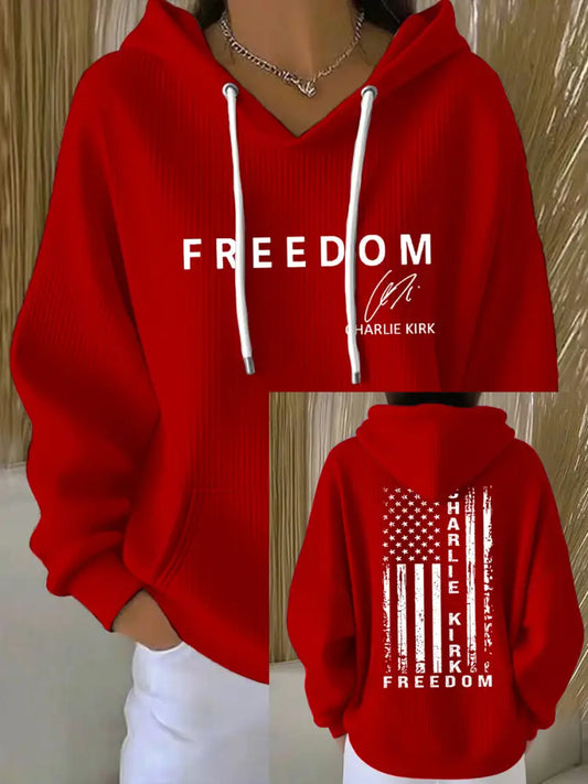 Women’s Freedom Is Not Free This is the Turning Point R.I.P Charlie Kirk Print Hoodie Red / S