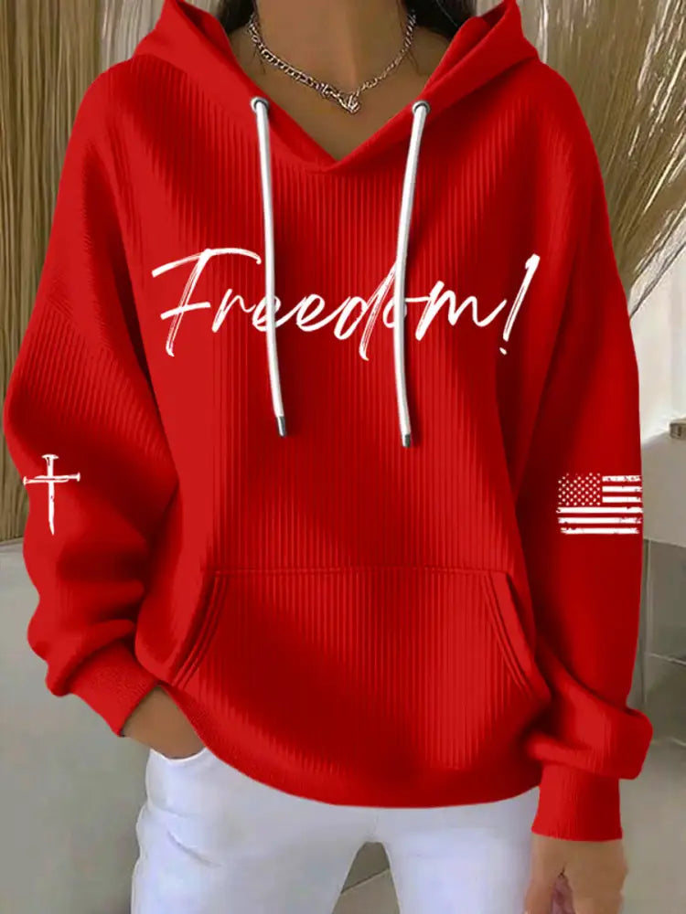Women’s Freedom Printed Printed Tops Red / S