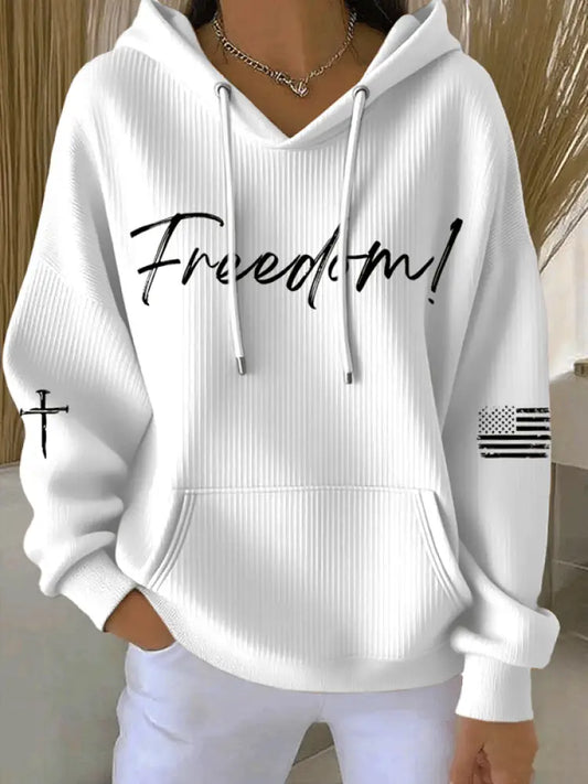 Women’s Freedom Printed Printed Tops White / S
